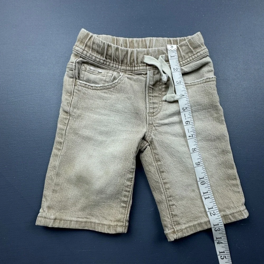 Gap Kids Boys Size 4 Tan Pull On Chino Shorts Cotton Stretch Everyday Casual
